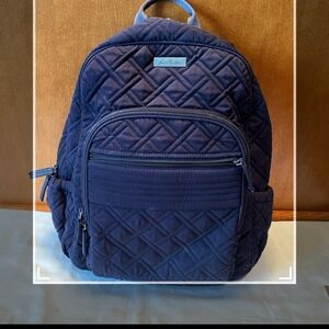 Vera Bradley Deep Blue Quilted Backpack